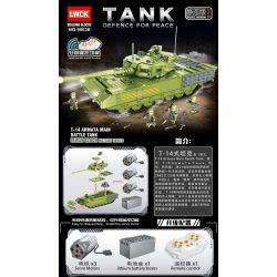 LWCK 90036 non  XE TĂNG T-14 ARMATA bộ đồ chơi xếp lắp ráp ghép mô hình Military Army T-14 ARMATA MAIN BATTLE TANK Quân Sự Bộ Đội 1966 khối
