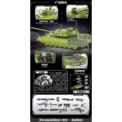 LWCK 90036 non  XE TĂNG T-14 ARMATA bộ đồ chơi xếp lắp ráp ghép mô hình Military Army T-14 ARMATA MAIN BATTLE TANK Quân Sự Bộ Đội 1966 khối
