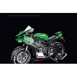JIESTAR 91023 non  KAWASAKI NINJA ZX-10R tỷ lệ 1:14 bộ đồ chơi xếp lắp ráp ghép mô hình  Kỹ Thuật Công Nghệ Cao Mô Hình Phương Tiện 867 khối