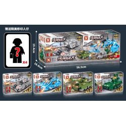 SX 7041 non  IRON ARMOR TANK LEGION 4 MẪU bộ đồ chơi xếp lắp ráp ghép mô hình Military Army TANK FORCE Quân Sự Bộ Đội