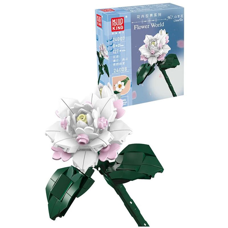 MouldKing 24007 Mould King 24007 non  HOA TRÀ bộ đồ chơi xếp lắp ráp ghép mô hình Flowers FLOWER WORLD CAMELLIA 127 khối