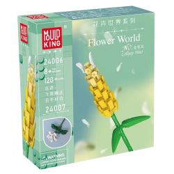 MouldKing 24006 Mould King 24006 non  NỤ VÀNG bộ đồ chơi xếp lắp ráp ghép mô hình Flowers FLOWER WORLD LOLLIPOP PLANT Hoa 120 khối