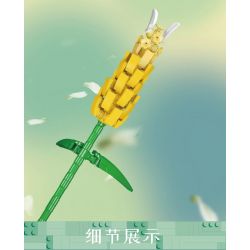 MouldKing 24006 Mould King 24006 non  NỤ VÀNG bộ đồ chơi xếp lắp ráp ghép mô hình Flowers FLOWER WORLD LOLLIPOP PLANT Hoa 120 khối