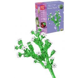 MouldKing 24004 Mould King 24004 non  BẦU TRỜI ĐẦY SAO bộ đồ chơi xếp lắp ráp ghép mô hình Flowers FLOWER WORLD BABYSBREATH Hoa 144 khối