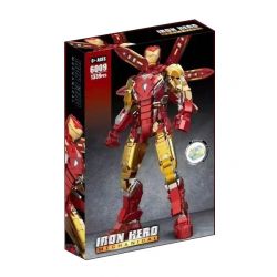6201 拓乐 6009 non  NGƯỜI SẮT MK85 bộ đồ chơi xếp lắp ráp ghép mô hình Marvel Super Heroes IRON HERO Siêu Anh Hùng Marvel 1339 khối
