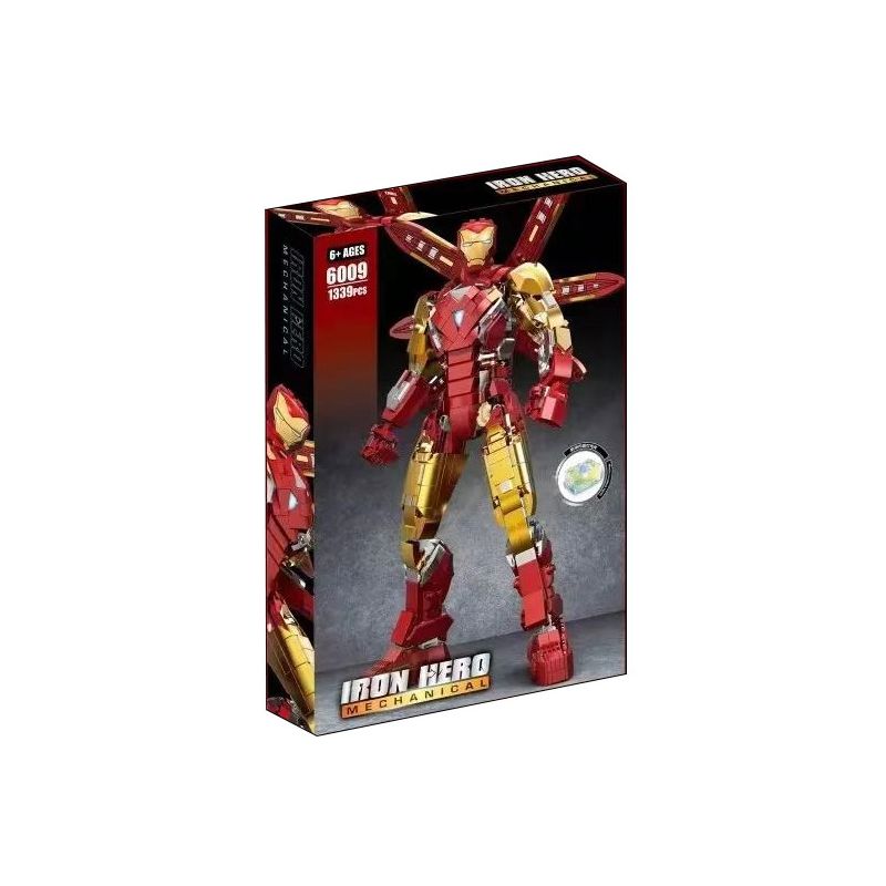 6201 拓乐 6009 non  NGƯỜI SẮT MK85 bộ đồ chơi xếp lắp ráp ghép mô hình Marvel Super Heroes IRON HERO Siêu Anh Hùng Marvel 1339 khối