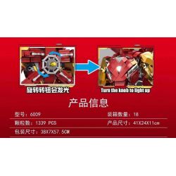 6201 拓乐 6009 non  NGƯỜI SẮT MK85 bộ đồ chơi xếp lắp ráp ghép mô hình Marvel Super Heroes IRON HERO Siêu Anh Hùng Marvel 1339 khối