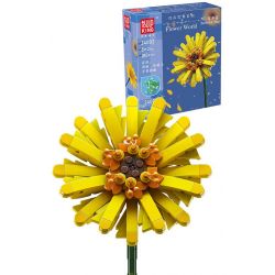 MouldKing 24003 Mould King 24003 non  HOA ĐỒNG TIỀN bộ đồ chơi xếp lắp ráp ghép mô hình Flowers FLOWER WORLD BARBERTON DAISY 180 khối