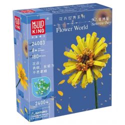 MouldKing 24003 Mould King 24003 non  HOA ĐỒNG TIỀN bộ đồ chơi xếp lắp ráp ghép mô hình Flowers FLOWER WORLD BARBERTON DAISY 180 khối