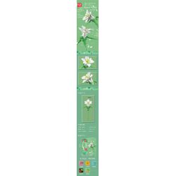 MouldKing 24001 Mould King 24001 non  HOA LOA KÈN bộ đồ chơi xếp lắp ráp ghép mô hình Flowers FLOWER WORLD LILY 178 khối