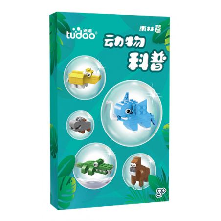 TUDAO TD-PS-001 PS-001 -001 TDPS-001 non  KHOA HỌC ĐỘNG VẬT RỪNG NHIỆT ĐỚI bộ đồ chơi xếp lắp ráp ghép mô hình Creator Sáng Tạo