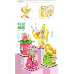 SEMBO 601622 non  NHÀ CHUỐI SÁP MỀM bộ đồ chơi xếp lắp ráp ghép mô hình Creator Sáng Tạo 296 khối