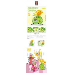 SEMBO 601621 non  VUA TRÁI CÂY SẦU RIÊNG HOUSE bộ đồ chơi xếp lắp ráp ghép mô hình Creator Sáng Tạo 322 khối