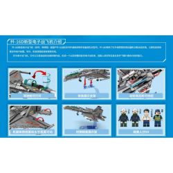 SEMBO 202189 non  MÁY BAY TÁC CHIẾN ĐIỆN TỬ MỚI J-16D bộ đồ chơi xếp lắp ráp ghép mô hình Military Army J-16D NEW ELECTRONIC WARFARE Quân Sự Bộ Đội 889 khối
