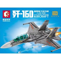 SEMBO 202189 non  MÁY BAY TÁC CHIẾN ĐIỆN TỬ MỚI J-16D bộ đồ chơi xếp lắp ráp ghép mô hình Military Army J-16D NEW ELECTRONIC WARFARE Quân Sự Bộ Đội 889 khối