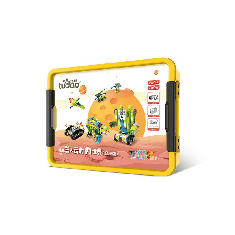 TUDAO TD-BOX-RE BOX-RE TDBOX-RE non  ROBOT POWER WORLD (PHIÊN BẢN CAO CẤP) bộ đồ chơi xếp lắp ráp ghép mô hình  Kỹ Thuật Công Nghệ Cao Mô Hình Phương Tiện 430 khối