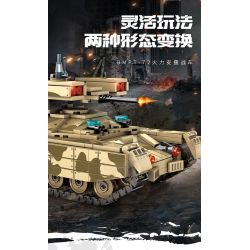 SEMBO 207004 non  XE TĂNG T90S bộ đồ chơi xếp lắp ráp ghép mô hình Military Army SURVIVAL WARFARE T90S TANK Quân Sự Bộ Đội 710 khối