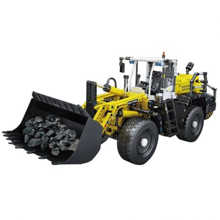 MouldKing 17026 Mould King 17026 non  MÁY XÚC LẬT THỦY TĨNH LIEBHERR L550 KHÍ NÉN bộ đồ chơi xếp lắp ráp ghép mô hình  PNEUMATIC LOADER L550 Kỹ Thuật Công Nghệ Cao Mô Hình Phương Tiện 1803 khối