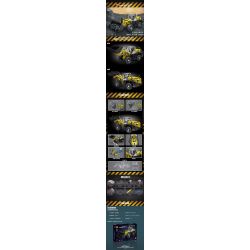 MouldKing 17026 Mould King 17026 non  MÁY XÚC LẬT THỦY TĨNH LIEBHERR L550 KHÍ NÉN bộ đồ chơi xếp lắp ráp ghép mô hình  PNEUMATIC LOADER L550 Kỹ Thuật Công Nghệ Cao Mô Hình Phương Tiện 1803 khối