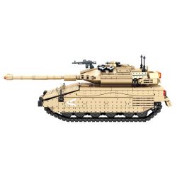 SEMBO 207005 non  XE TĂNG CHIẾN ĐẤU CHỦ LỰC MERKAVA 4 bộ đồ chơi xếp lắp ráp ghép mô hình Military Army SURVIVAL WARFARE MERKAVA MAIN BATTLE TANK Quân Sự Bộ Đội 659 khối