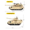 SEMBO 207005 non  XE TĂNG CHIẾN ĐẤU CHỦ LỰC MERKAVA 4 bộ đồ chơi xếp lắp ráp ghép mô hình Military Army SURVIVAL WARFARE MERKAVA MAIN BATTLE TANK Quân Sự Bộ Đội 659 khối