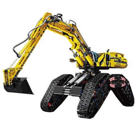 MouldKing 17018 Mould King 17018 non  MÁY XÚC MỌI ĐỊA HÌNH bộ đồ chơi xếp lắp ráp ghép mô hình  ALL TERRAIN EXCAVATOR Kỹ Thuật Công Nghệ Cao Mô Hình Phương Tiện 2237 khối