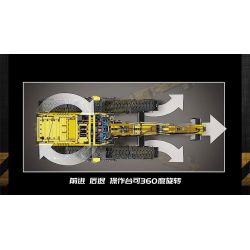 MouldKing 17018 Mould King 17018 non  MÁY XÚC MỌI ĐỊA HÌNH bộ đồ chơi xếp lắp ráp ghép mô hình  ALL TERRAIN EXCAVATOR Kỹ Thuật Công Nghệ Cao Mô Hình Phương Tiện 2237 khối