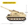 SEMBO 207006 non  XE TĂNG HẠNG NẶNG HỔ bộ đồ chơi xếp lắp ráp ghép mô hình Military Army SURVIVAL WARFARE PANZERKAMPFWAGEN AUSF.E TIGER Quân Sự Bộ Đội 597 khối