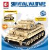 SEMBO 207006 non  XE TĂNG HẠNG NẶNG HỔ bộ đồ chơi xếp lắp ráp ghép mô hình Military Army SURVIVAL WARFARE PANZERKAMPFWAGEN AUSF.E TIGER Quân Sự Bộ Đội 597 khối