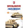 SEMBO 207006 non  XE TĂNG HẠNG NẶNG HỔ bộ đồ chơi xếp lắp ráp ghép mô hình Military Army SURVIVAL WARFARE PANZERKAMPFWAGEN AUSF.E TIGER Quân Sự Bộ Đội 597 khối