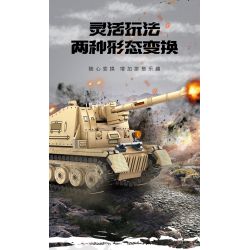 SEMBO 207006 non  XE TĂNG HẠNG NẶNG HỔ bộ đồ chơi xếp lắp ráp ghép mô hình Military Army SURVIVAL WARFARE PANZERKAMPFWAGEN AUSF.E TIGER Quân Sự Bộ Đội 597 khối