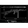 MouldKing 14022 Mould King 14022 non  SÚNG TIỂU LIÊN THOMPSON bộ đồ chơi xếp lắp ráp ghép mô hình  TOMPSON SUBMACHINEGUN Kỹ Thuật Công Nghệ Cao Mô Hình Phương Tiện 1208 khối