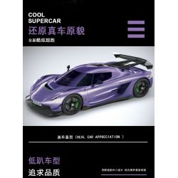 MorkModel 022014-1 022014-2 Mork Model 022014-1 022014-2 non  MẪU SIÊU XE CẢI TIẾN ĐỀ NỔ GẦM THẤP CỦA KOENIGSEGG tỷ lệ 1:10 bộ đồ chơi xếp lắp ráp ghép mô hình Racers Đua Tốc Độ 2861 khối