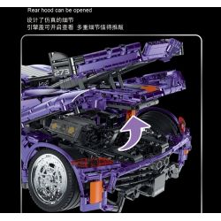 MorkModel 022014-1 022014-2 Mork Model 022014-1 022014-2 non  MẪU SIÊU XE CẢI TIẾN ĐỀ NỔ GẦM THẤP CỦA KOENIGSEGG tỷ lệ 1:10 bộ đồ chơi xếp lắp ráp ghép mô hình Racers Đua Tốc Độ 2861 khối