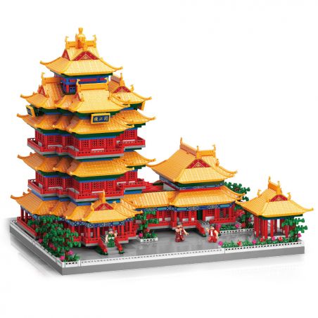 MOYU BLOCK MY92020 92020 non  THÁP NHẠC GIANG NAM KINH TÔ bộ đồ chơi xếp lắp ráp ghép mô hình 5036 khối