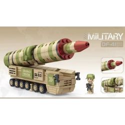 Decool 61013 Jisi 61013 non  TÊN LỬA ĐẠN ĐẠO CHIẾN LƯỢC LIÊN LỤC ĐỊA DONGFENG-41 bộ đồ chơi xếp lắp ráp ghép mô hình Military Army MILITARY DF-41 BALLISTIC MISSILE Quân Sự Bộ Đội 238 khối