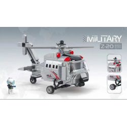 Decool 61008 Jisi 61008 non  MÁY BAY TRỰC THĂNG ZHI-20 bộ đồ chơi xếp lắp ráp ghép mô hình Military Army MILITARY Z-20 ATTACK HELICOPTER Quân Sự Bộ Đội 249 khối