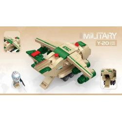 Decool 61006 Jisi 61006 non  MÁY BAY VẬN TẢI Y-20 bộ đồ chơi xếp lắp ráp ghép mô hình Military Army MILITARY Y-20 PLANE Quân Sự Bộ Đội 270 khối