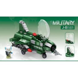 Decool 61004 Jisi 61004 non  MÁY BAY CHIẾN ĐẤU J-8 bộ đồ chơi xếp lắp ráp ghép mô hình Military Army MILITARY J-8 FINBACK Quân Sự Bộ Đội 248 khối
