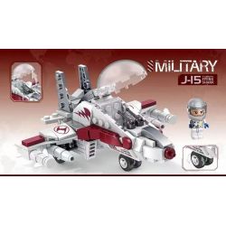 Decool 61001 Jisi 61001 non  MÁY BAY CHIẾN ĐẤU TRÊN TÀU SÂN J-15 bộ đồ chơi xếp lắp ráp ghép mô hình Military Army MILITARY J-15 FLYING SHARK Quân Sự Bộ Đội 215 khối