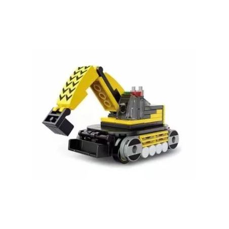 Decool 22077 Jisi 22077 non  MÁY XÚC KÉO LÙI Ô TÔ bộ đồ chơi xếp lắp ráp ghép mô hình Creator MINI RACING PACEMAKER Sáng Tạo 127 khối