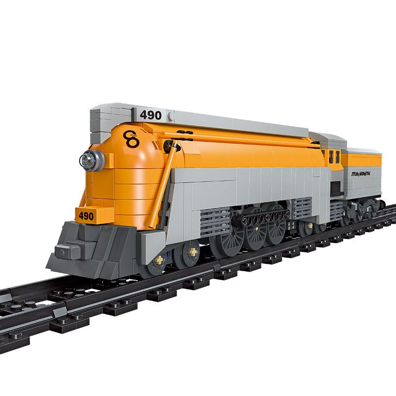 JIESTAR 59021 non  CHESAPEAKE VÀ OHIO RAILROAD ĐẦU MÁY HƠI NƯỚC HUDSON SỐ 490 bộ đồ chơi xếp lắp ráp ghép mô hình Creator Expert CO 490 STEAM TRAIN Chuyên Gia Sáng Tạo 808 khối