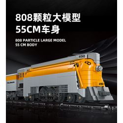 JIESTAR 59021 non  CHESAPEAKE VÀ OHIO RAILROAD ĐẦU MÁY HƠI NƯỚC HUDSON SỐ 490 bộ đồ chơi xếp lắp ráp ghép mô hình Creator Expert CO 490 STEAM TRAIN Chuyên Gia Sáng Tạo 808 khối