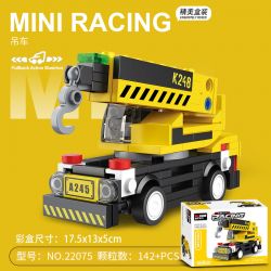Decool 22075 Jisi 22075 non  XE CẨU KÉO bộ đồ chơi xếp lắp ráp ghép mô hình Creator MINI RACING PACEMAKER Sáng Tạo 142 khối