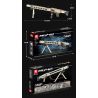 REOBRIX 77006 non  SÚNG MÁY ĐA NĂNG MG-42 bộ đồ chơi xếp lắp ráp ghép mô hình Gun MASCHINENGEWEHR 42 1886 khối
