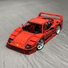 MouldKing 13095 Mould King 13095 REBRICKABLE MOC-98701 98701 MOC98701 non  FERRARI F40LM 1:10 tỷ lệ 1:10 bộ đồ chơi xếp lắp ráp ghép mô hình  Kỹ Thuật Công Nghệ Cao Mô Hình Phương Tiện 2596 khối