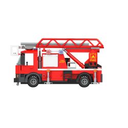 JAKI JK9221 9221 non  XE CHỮA CHÁY DẠNG THANG bộ đồ chơi xếp lắp ráp ghép mô hình City Thành Phố 269 khối