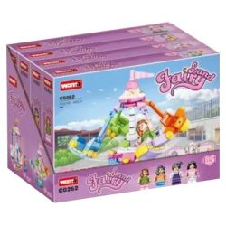 WOMA C0262 0262 non  THIÊN ĐƯỜNG CẦU VỒNG 4 TRONG 1 bộ đồ chơi xếp lắp ráp ghép mô hình Girl Con Gái 635 khối