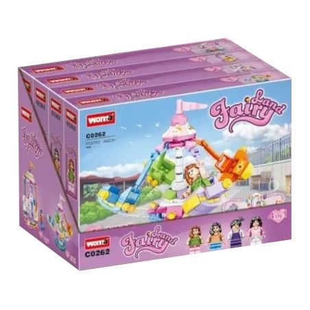 WOMA C0262 0262 non  THIÊN ĐƯỜNG CẦU VỒNG 4 TRONG 1 bộ đồ chơi xếp lắp ráp ghép mô hình Girl Con Gái 635 khối