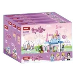 WOMA C0260 0260 non  LÂU ĐÀI BÉ GÁI 4 TRONG 1 bộ đồ chơi xếp lắp ráp ghép mô hình  Các Bạn Gái 632 khối